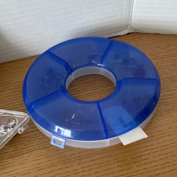 Mixed Scrapbook Craft Supplies Lot w Organizer Wheel Embellishments Card Making - Picture 4 of 8